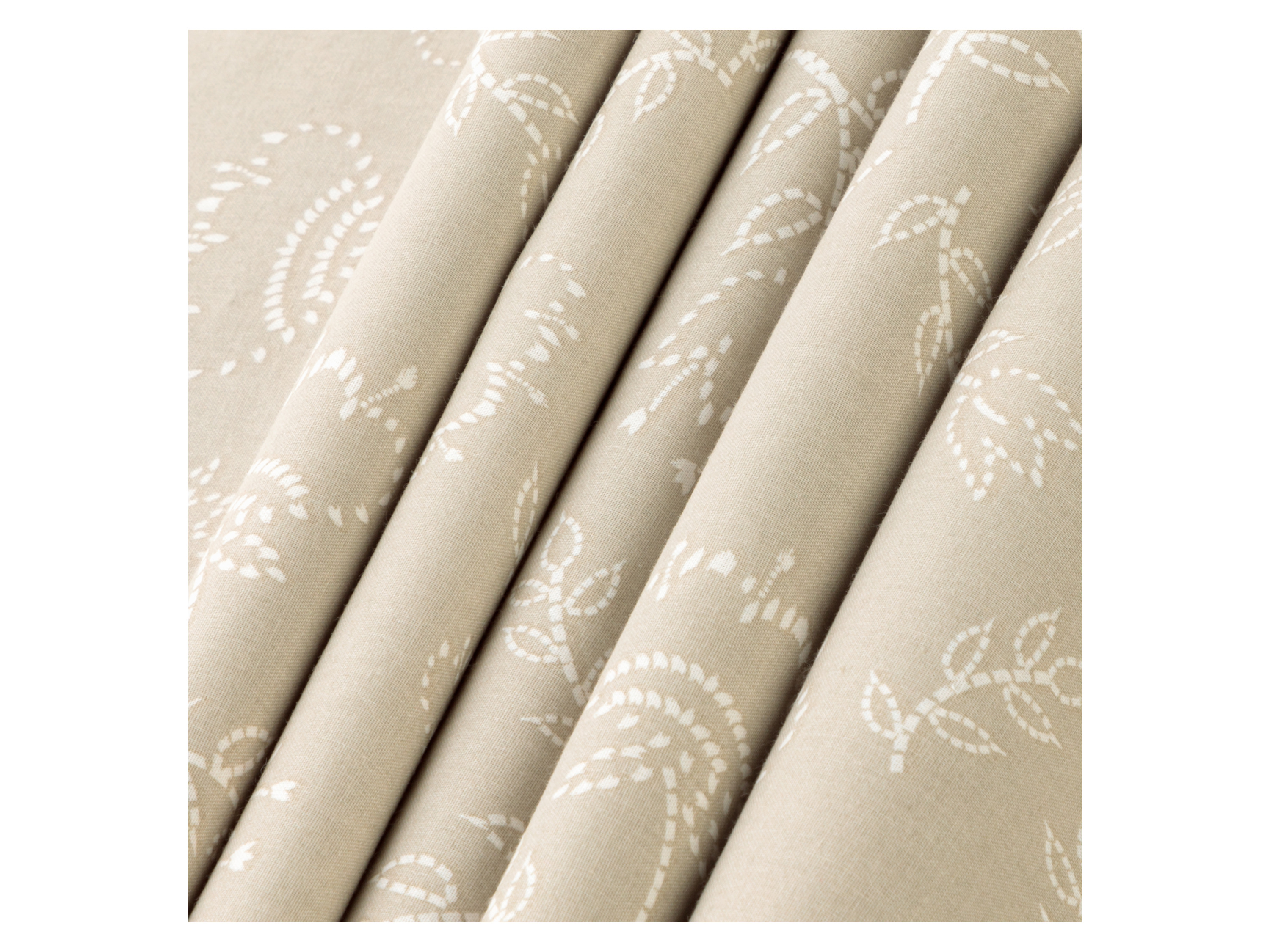 LIVARNO HOME Bettwäsche Renforcé Viskose, 135x200 cm (Floral hellbraun) – Bild 3 von 3