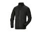 Schwarze Herren-Fleecejacke mit Reißverschluss und Taschen