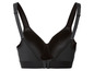 Schwarzer Sport-BH mit breiten Trägern.
