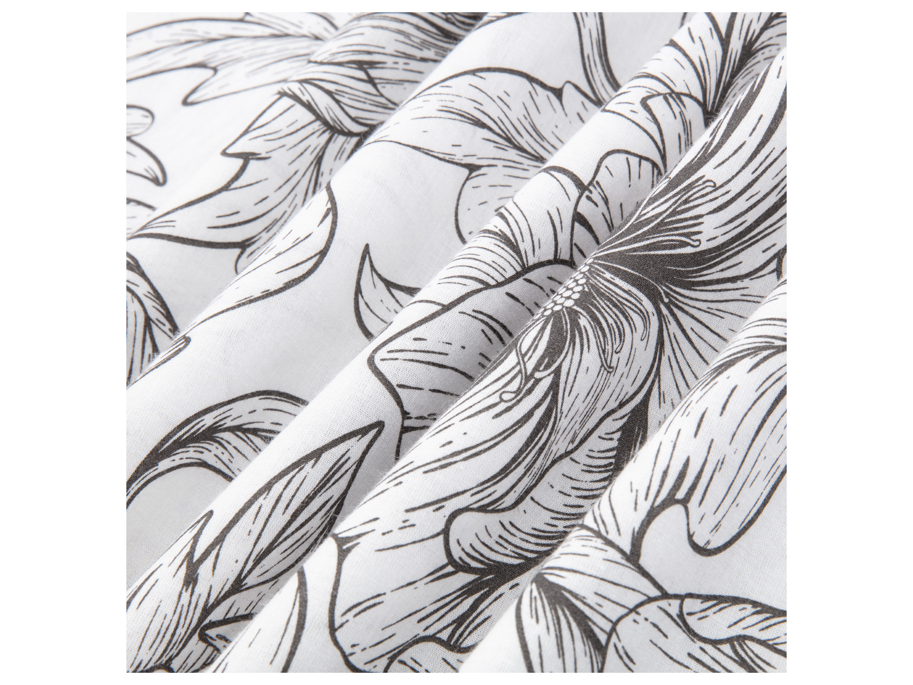 Thumbnail - LIVARNO home Bettwäsche Edel-Renforcé 135 x 200 cm (Achtung: OSDE) (Blumen/weiß)