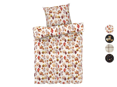 LIVARNO home Mikrofaser-Satin-Bettwäsche, B 155 x L 220 cm