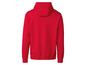 Ein roter Kapuzenpullover.