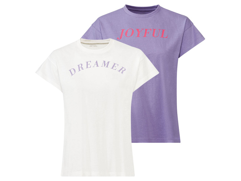 Gehe zu Vollbildansicht: esmara® Damen T-Shirts, 2 Stück, aus reiner Baumwolle - Bild 14