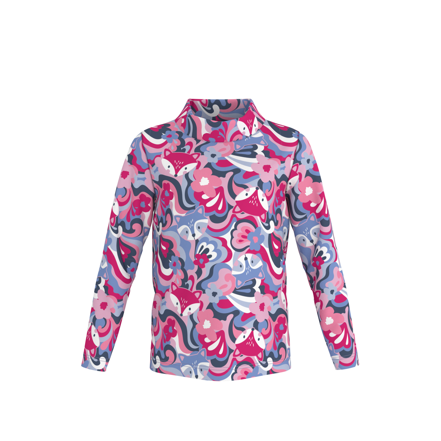 LUPILU® Kinder-Thermo-Langarmshirts (pink/gemustert, 110/116) – Bild 3 von 4