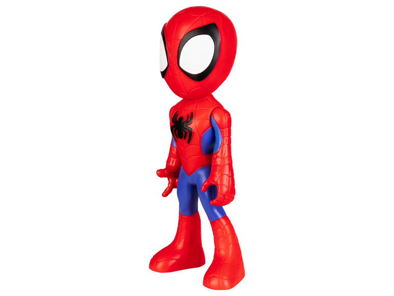 Eine rote Spielzeugfigur von Spider-Man.