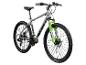 Grau-grünes Mountainbike mit Federung, Kenda-Reifen und 'A PASSION FOR CYCLING SINCE 1921'.
