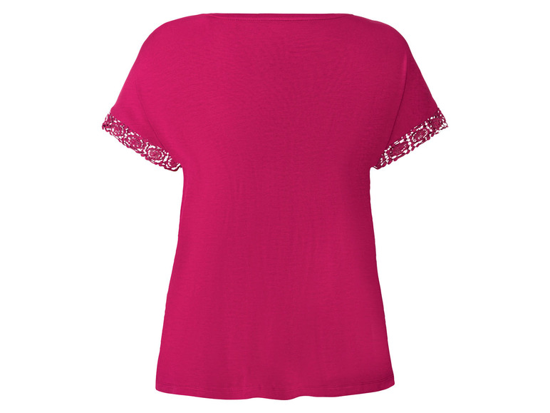 Gehe zu Vollbildansicht: esmara® Damen T-Shirt mit dekorativer Spitze - Bild 7