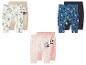 Drei Sets Baby-Leggings: mit Winnie Puuh, Mickey Maus und Minnie Maus Designs.