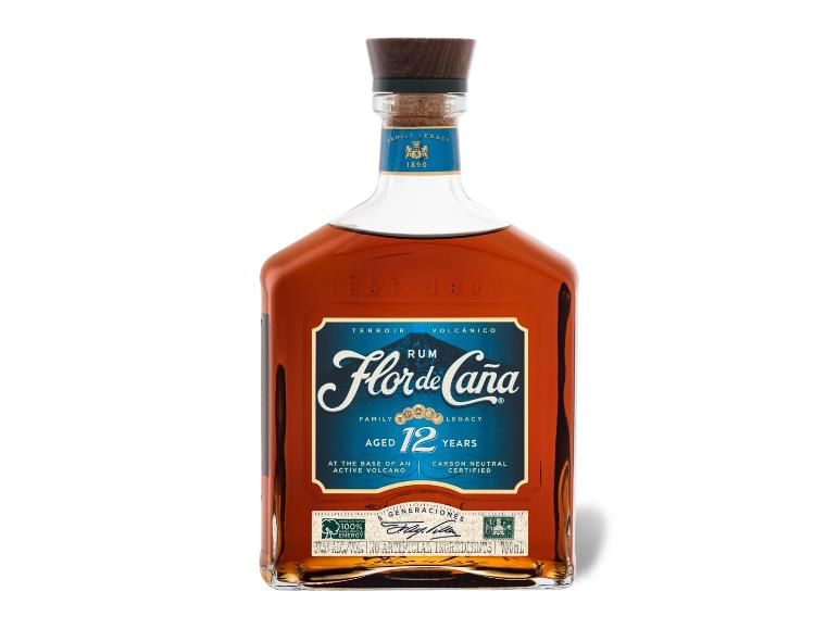 Eine Flasche Flor de Caña Centenario Rum, 12 Jahre alt, 40% Vol.