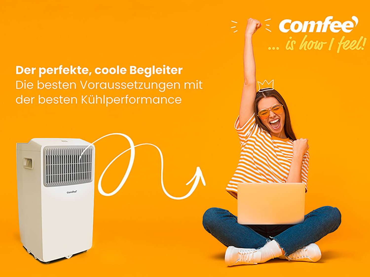 Comfee Mobile Klimaanlage »PAC 9000«, mit Sprachsteuer…