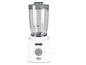 Ein weißer Kenwood Mixer mit Glaskanne.