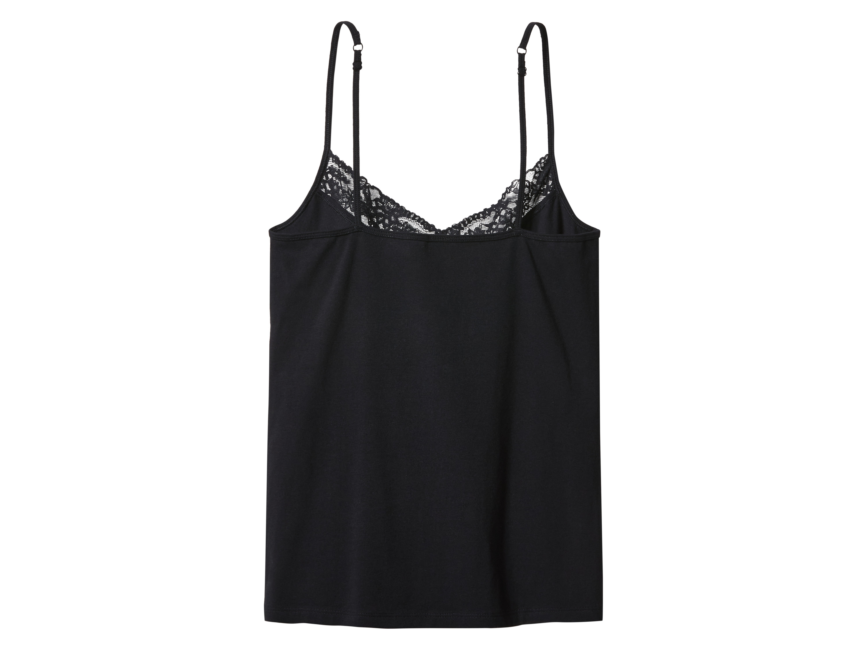 Thumbnail - esmara® Damen Spaghettiträgerhemd, 3 Stück (Schwarz, L(44/46))