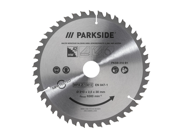 Gehe zu Vollbildansicht: PARKSIDE® Kreissägeblatt »PKSB 210 B1«, 210 mm - Bild 2