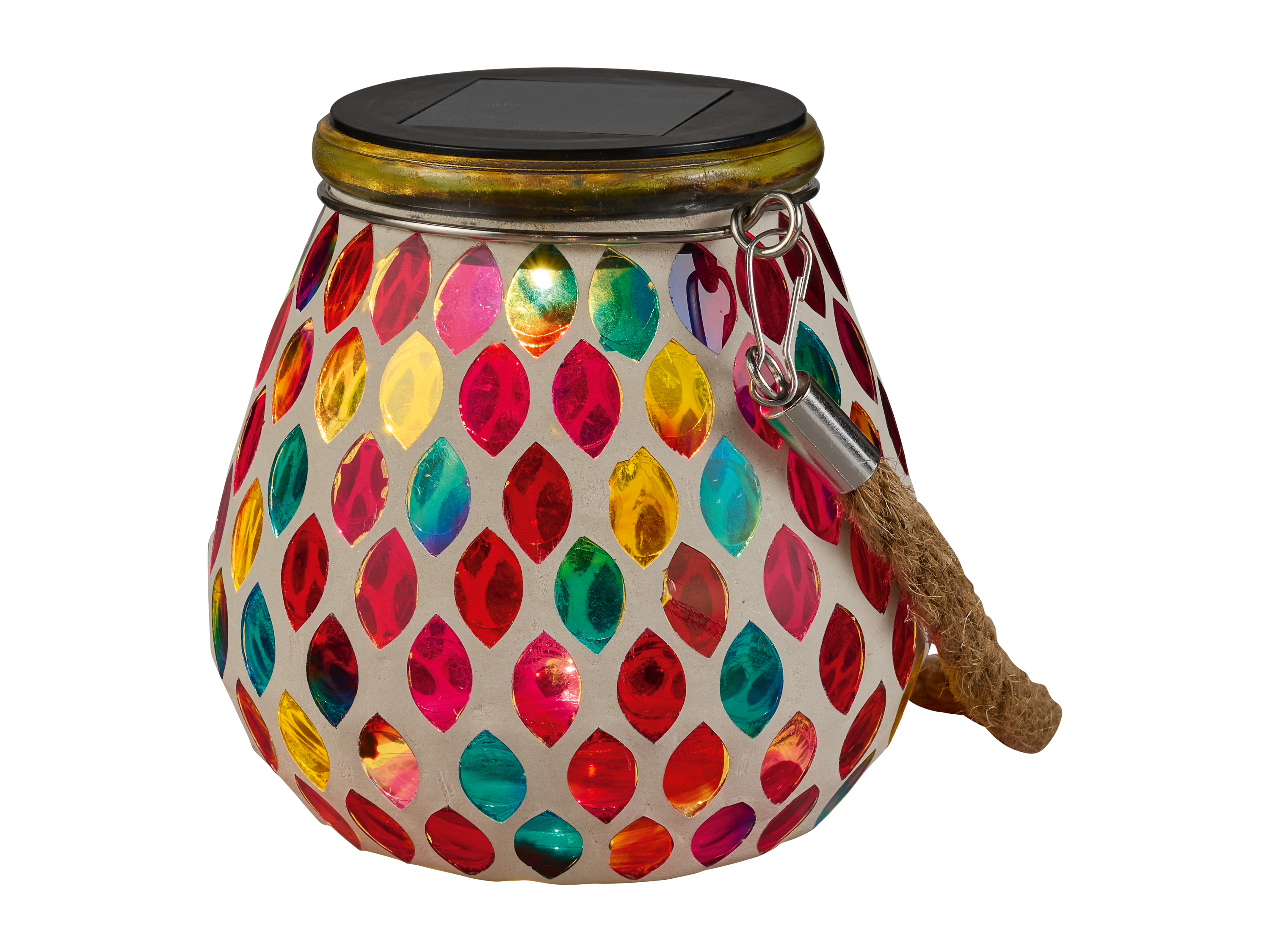 Thumbnail - LIVARNO home Glas Solar bemalt oder Mosaik LED (Rot)