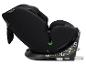 Schwarzer Kindersitz mit Isofix-Basis und Installationsanleitung.