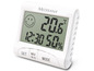 Digitale Medisana Uhr mit Temperatur- und Luftfeuchtigkeitsmesser.