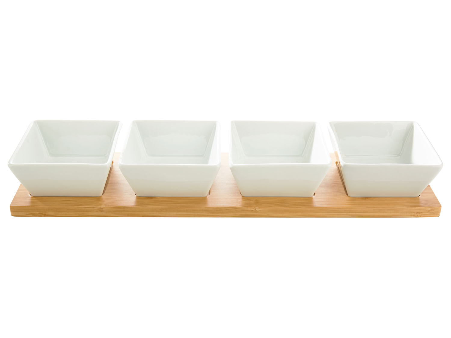 Bambus Dipschalen Set 9-tlg - Porzellanschalen Mit Deckel & Untersetzer Im Japanischen Stil