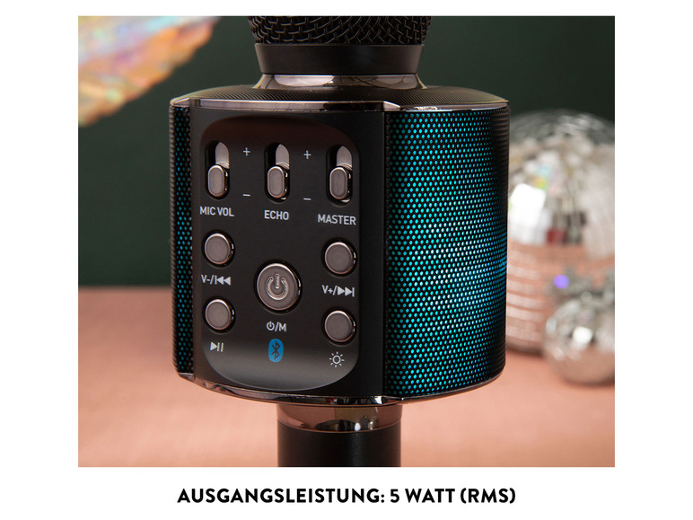 Gehe zu Vollbildansicht: Lenco Bluetooth-Karaoke-Mikrofon »BMC-180.2« - Bild 9