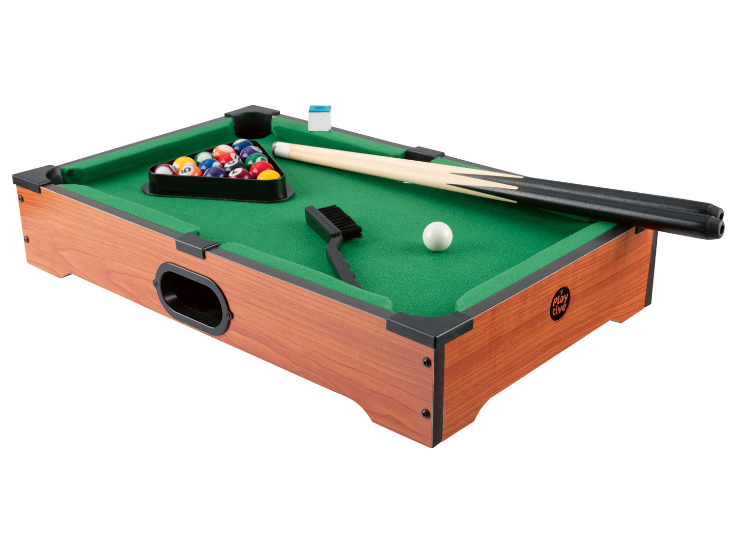 Playtive Holz Tischspiele Mini Tischfußball / Mini Air Hockey / Mini Pool Billard ZN10607