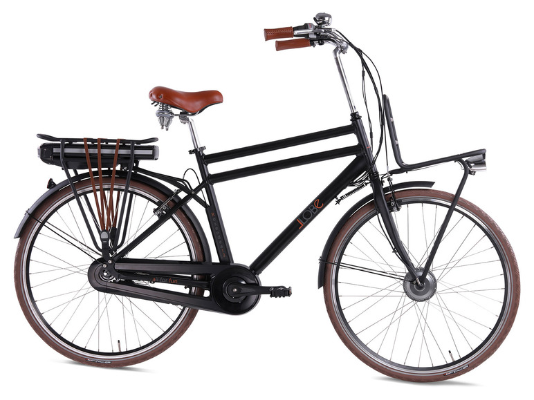 Gehe zu Vollbildansicht: Llobe City E-Bike 28" Rosendaal 3 Gent, schwarz - Bild 6