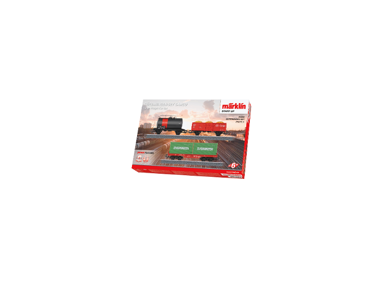 Güterwagen-Set mit Kesselwagen, offenem Wagen und Containerwagen, Alter 6+
