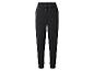 Schwarze Damen-Jogginghose mit Kordelzug und Bündchen.