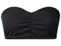 Schwarzer trägerloser BH