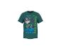 Dunkelgrünes Kinder-T-Shirt mit einem Cartoon-Welpen und dem Text „WE'VE GOT DINOS TO SAVE! PAW PATROL“