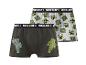 Zwei Kinder-Boxershorts im Videospiel-Design, eine mit Creeper-Köpfen, die andere mit Figuren.