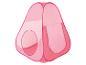 Rosa Spielzelt für Kinder.