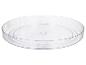 Transparente runde Drehplatte zur Aufbewahrung