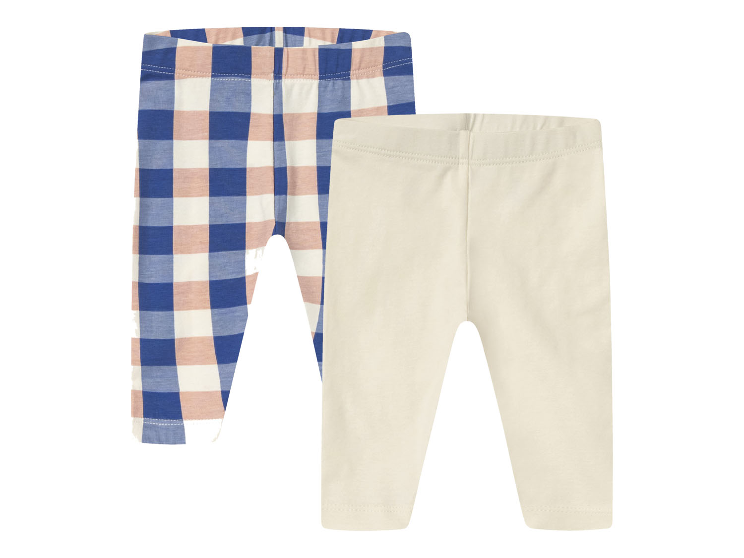 lupilu® 2 Baby Mädchen Leggings (86/92, Karo/weiß) | 04055334720533