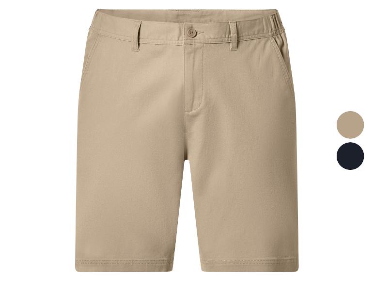 Herren-Shorts in Beige mit zwei Farboptionen: Beige und Marineblau.