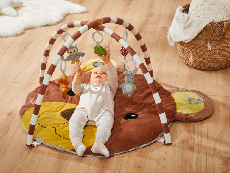 Gehe zu Vollbildansicht: lupilu® Baby-Activity Tipi / Decke, mit bunten Plüsch-Anhängern - Bild 3