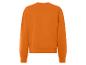 Ein orangefarbener Pullover mit langen Ärmeln.