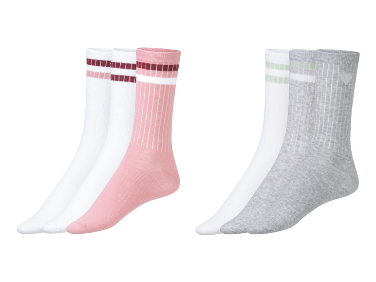 Gehe zu Vollbildansicht: esmara Damen Socken, hoher Baumwollanteil, 3 Paar - Bild 1