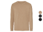 Langarmshirt in Beige, Schwarz und Dunkelbeige.