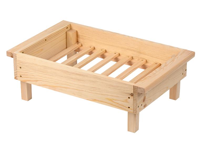 Holz-Hochbeet mit Lattenrost und Beinen