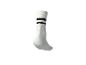 Weißer Sportsocken mit zwei schwarzen Streifen
