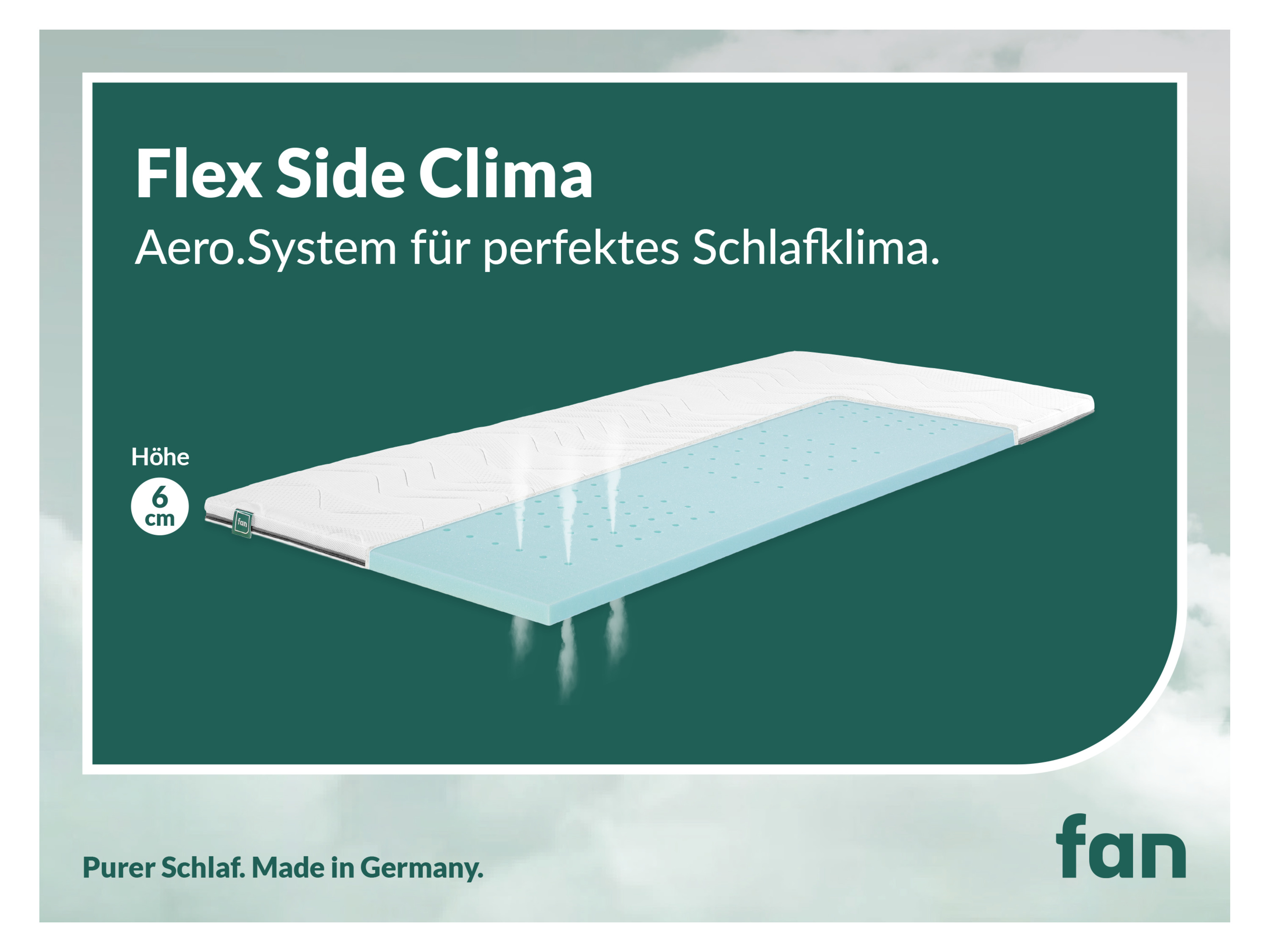 f.a.n. 7-Zonen-Hybridschaum-Topperauflage fan Flex Side Clima (H3, 120 X 200 CM) – Bild 4 von 4