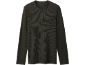 Dunkelgrünes Herren-Langarm-Henley-Shirt aus Waffelstoff mit Brusttasche.