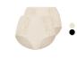 Zwei Paar beige Slips mit Spitze.