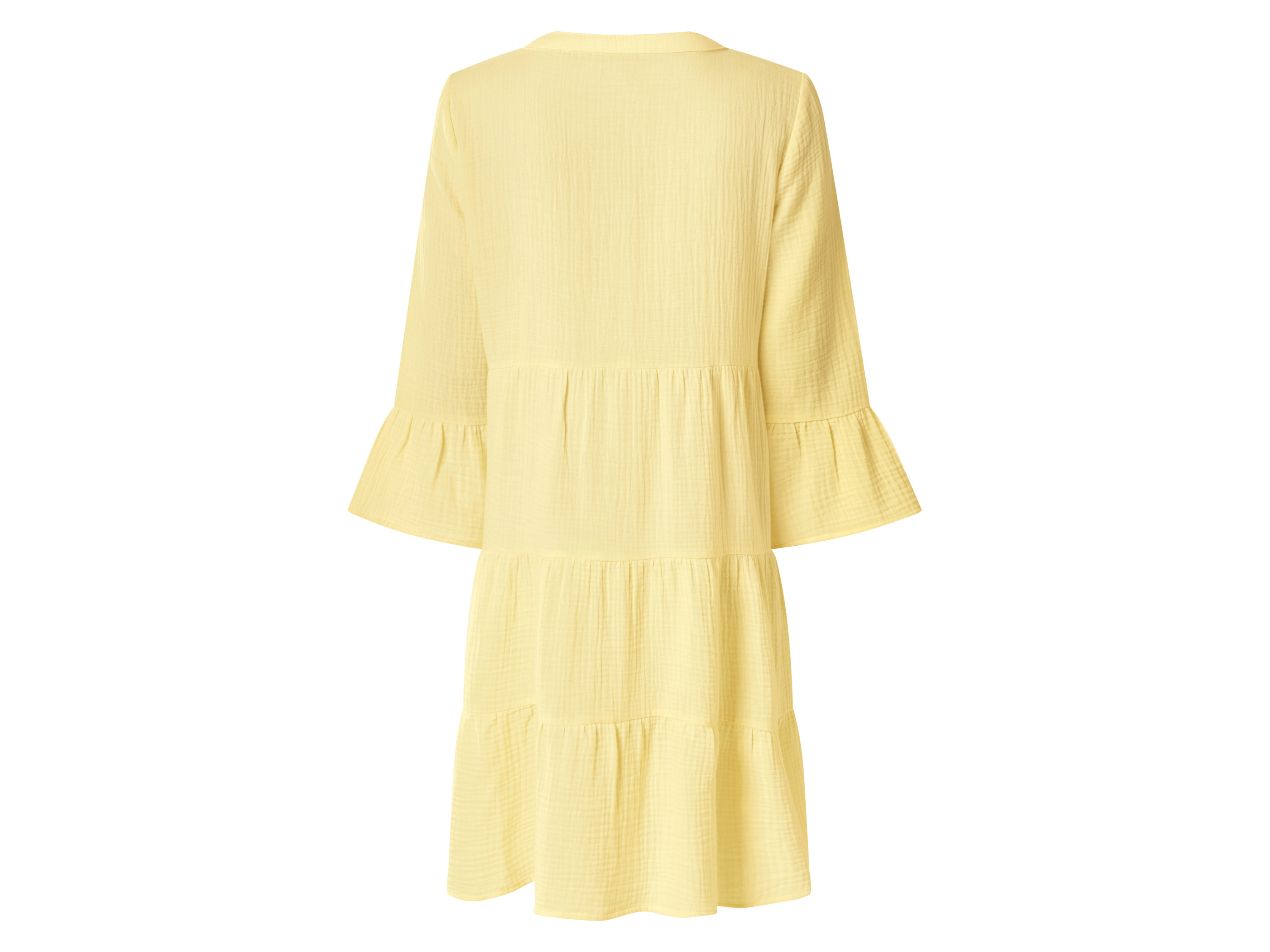 ESMARA® Damen Musselin-Tunikakleid (Gelb, XS(32/34)) – Bild 3 von 3