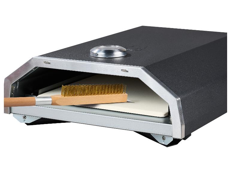 Pizzaofen mit Pizzastein und Reinigungsbürste