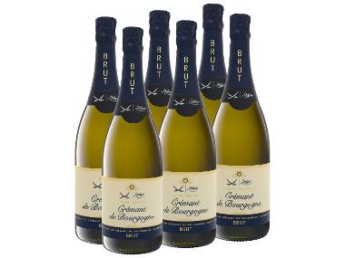 6 x 0,75-l-Weinpaket SANSIBAR DELUXE Cuvée Prestige Crémant de Bourgogne AOC brut, Schaumwein