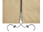 Beige Abdeckung mit Reißverschluss und Kordelzug