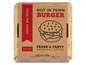Sockenverpackung mit Burger-Design der Marke Soxo.