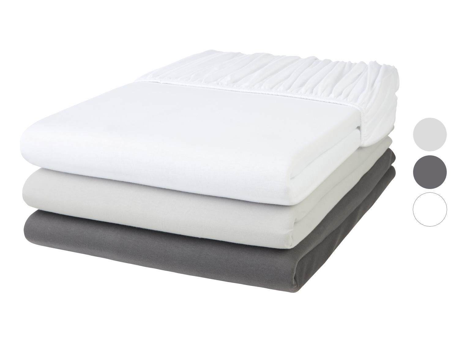 Herding Spannbettlaken 90-100x190-200cm - 100% Baumwolle Jersey Beige