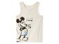 Ein weißes Tanktop mit Mickey Mouse-Motiv.