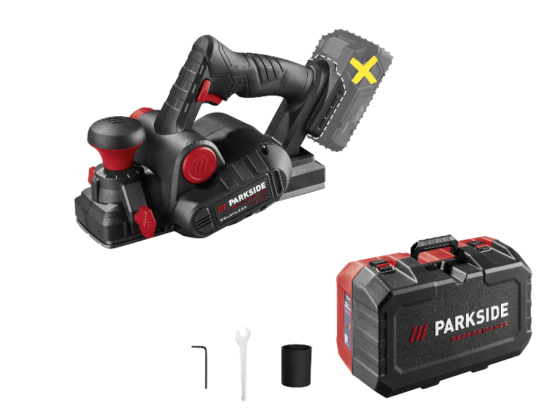 PARKSIDE PERFORMANCE® 20 V Akku-Hobel PPHA 20-Li C3 mit Zubehör und Koffer